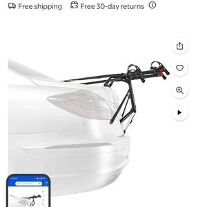 2-Bike Trunk Mount Bicycle Rack - Black